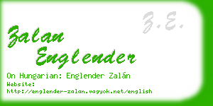 zalan englender business card
